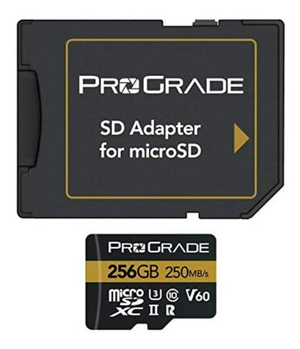 ProGrade Digital Micro SD Card 256GB 250MB/s 130MB/s MicroSDXC 1