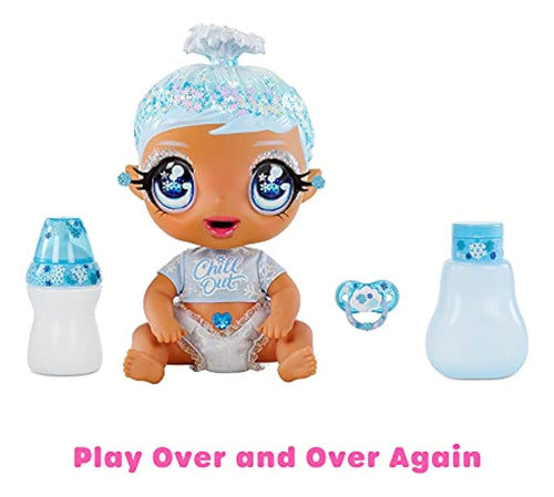 Mga's Glitter Babyz January Snowflake Baby Doll Con 3 Mágico 1