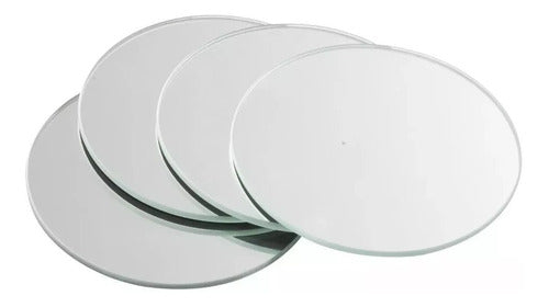 Set of 10 Round 20 cm Center Table Base Decorative Mirrors 0