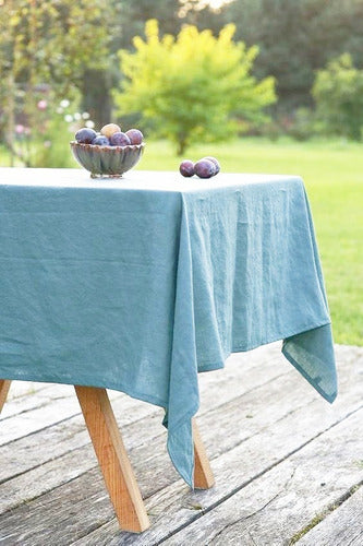 Tusor Canvas Cotton Tablecloth 1.80 X 1.45 6