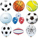 Qualatex Metallic Rugby Ball Balloon 45 Cm X 3 Units 5