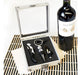 Set Para Vino 4 Accesorios Caja Metálica Con Ventana - 11391 1