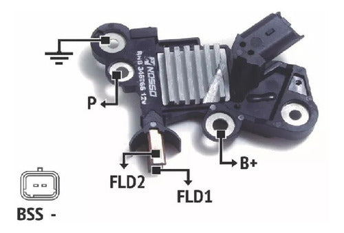 Regulador De Voltaje Compatible Con Bosch Berlingo Partner 1