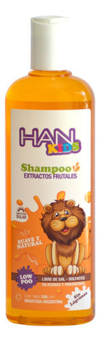 HAN Shampoo + Rinse + Kids Cream Detangler with Natural Extracts 3