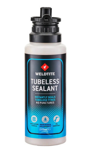Weldtite Tubeless Tire Sealant Liquid 240ml for Bike and Motorcycle 0
