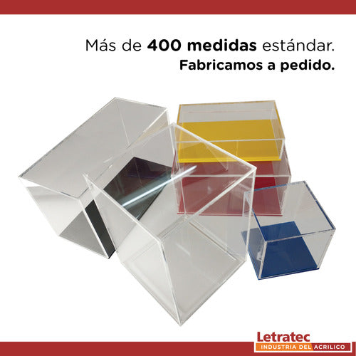 Caja Acrílica Con Base, Vitrina P/ Coleccionables Cba-102505 3