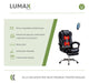 Lumax Miles Executive Chair with Massage and Premium Footrest Offer 2