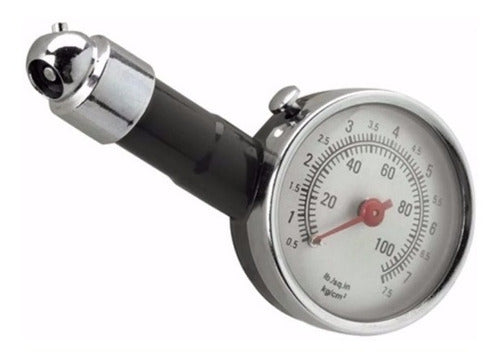 Covertex Air Pressure Gauge Metal Dial with Reset Button 0