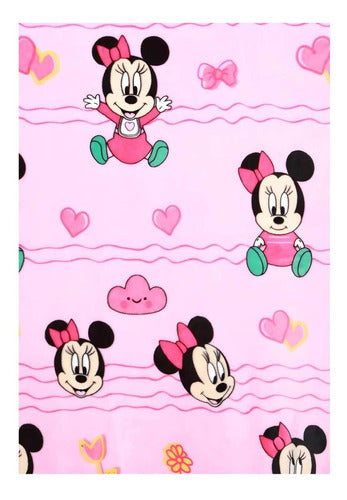 Manta De Microfibra Soft Baby Disney Minnie Jolitex 0