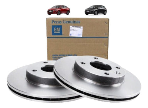 GM Front Brake Disc Set for Onix 1.0 / 1.2 - 256 mm 0