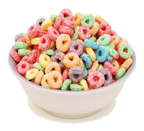 Lasfor Aritos Frutales De Cereal Tipo Froot Loops - 500 Grs 0