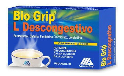 Bio Grip Descongestivo Soluble X5 Sobres 0