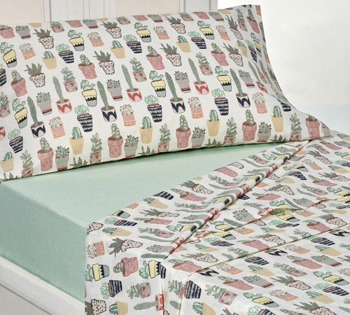 Children's Bed Sheets 1.5 Twin Danubio Percal 50