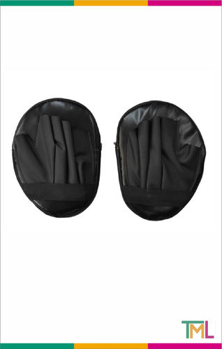 Pair of Circular Focus Mitts for Taekwondo Kickboxing MMA Boxing 1