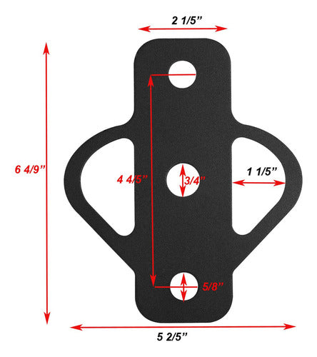 Adaptador De Enganche De Remolque De 3 Vias Con Perno Para C 1