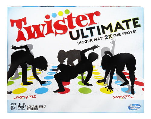 Hasbro Gaming Twister Ultimate Party Game for Kids with Large Mat and Colorful Spots 0