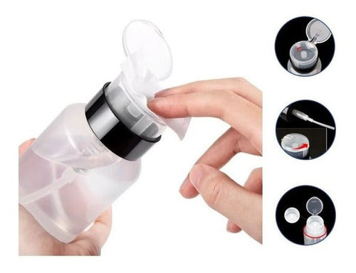 Dosificador Contenedor Dispenser Acetona Uñas Manucura 250ml 0