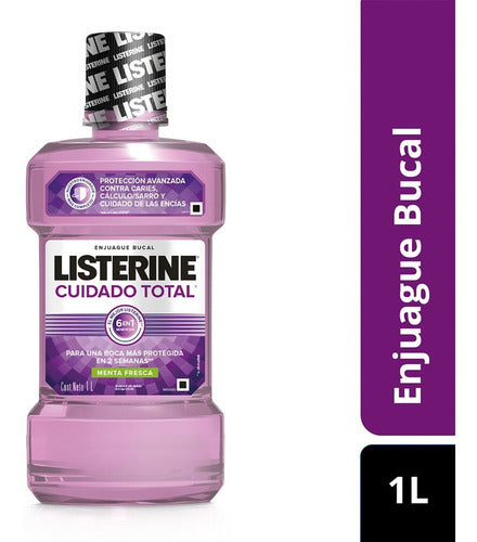 Listerine Total Care Mouthwash 1 Liter 2 Pack 0