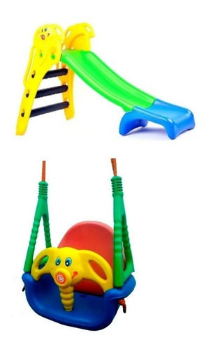 Rodacross Combo Elephants Swing and Slide Set 0