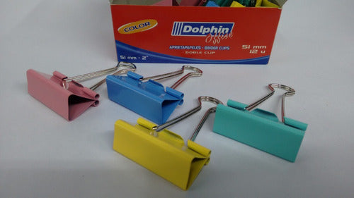 Dolphin Binder Clip 51 Mm Color X 12 Units 4