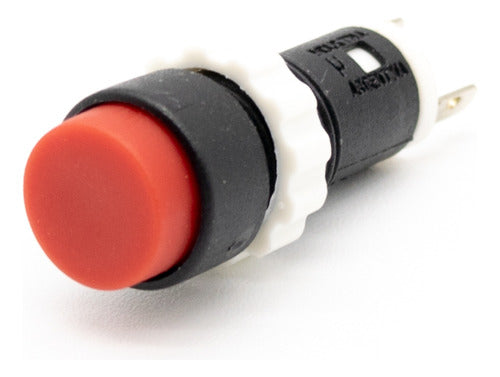 Round Red 14mm NC 2A Push Button (Normally Closed) 0
