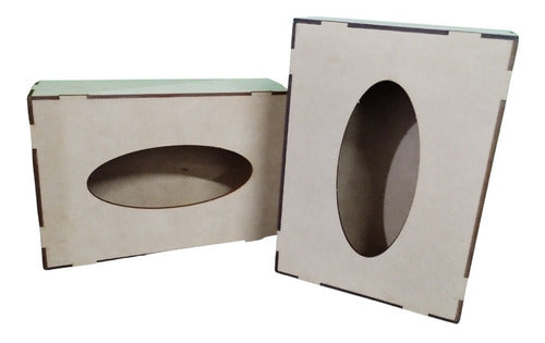 Set of 10 Wooden Tissue Box Holders - Carilina Fibrofacil 1