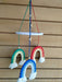 Rainbow Macrame Artisanal Hanging Keychains-Mobiles-Carousels 6
