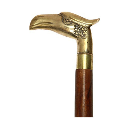 Icrafts Eagle Shaped Wooden Cane 37 Classic Coffee Sh 0