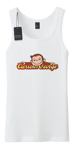 Naria Store Musculosa Hombre Jorge El Curioso Dibujo Art Logo - Psjc3 0