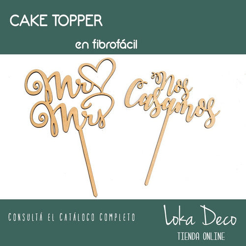 Loka Deco Cake Toppers Adornos Carteles Para Tortas Cumple Boda Party 1