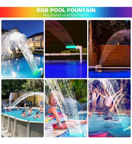 Luces De La Fuente De La Piscina Husuku F1 Pro 2000lm Rgb Fu 3