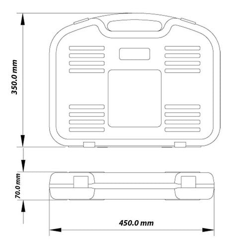 Caja Maletín Con Herramientas 43 Piezas Tramontina Pro 1