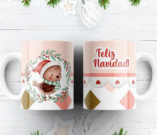 Plantillas Tazas Navidad Diseños Para Sublimar #tn14 0