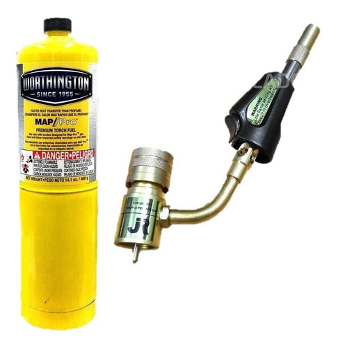 JR Welding Torch Kit with Flint Striker and MAP/PRO Gas Cylinder 0