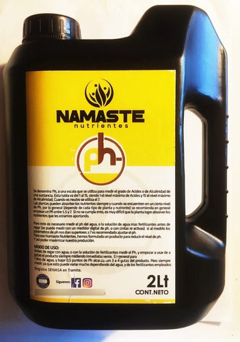 Namaste Nutrientes Ph Menos 2lts Valahalla Grow 1