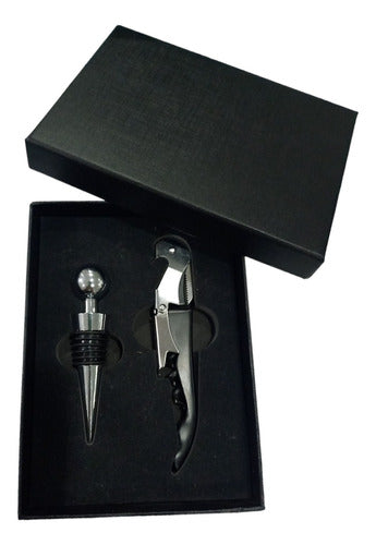 MODA FLOW Set Accessories for Wine Kit 2 Pieces Corkscrew in Box 0