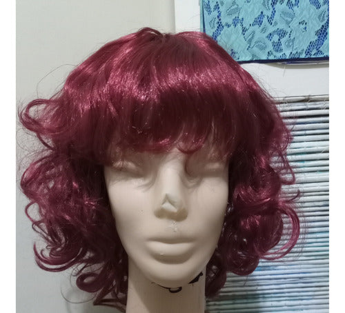 Peluca Corta Anime Borgoña Unica B La Parti Wigs! 6