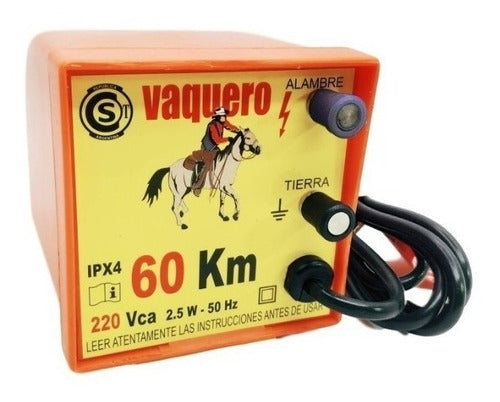 Boyero Eléctrico 60 Km 220v Vaquero 2 Joules Certificado 0