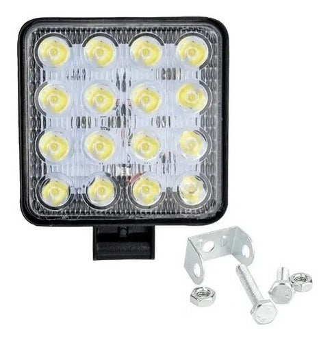 Lux Led Faro Led Auxiliar 16 Led 48w Cuatri 4x4 Off Road 0