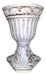 Roman Cupped Vase with Ceramic Leaves 27 cm Tall 0