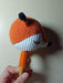 Vishwa Tejidos Crochet Rattle. Animals. Fox. Wooden Ring 5