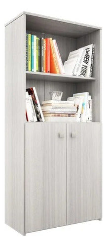 Orlandi Bookshelf with Low Doors 1.35m Jacaranda Code 1451 0