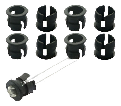 U.S. Stock 100pcs 3mm Black Plastic LED Clip Holder Case 0