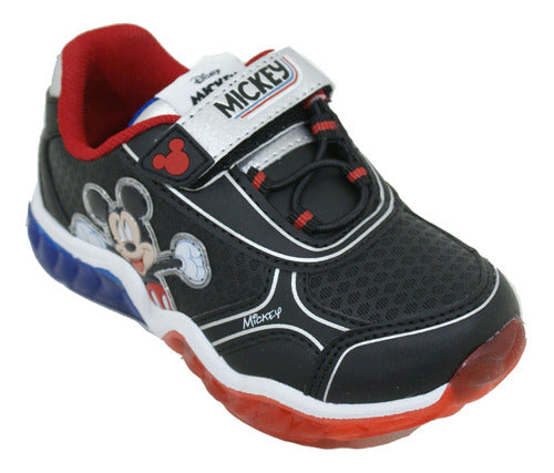 Footy Mickey Black/Red Sneakers with Light 0