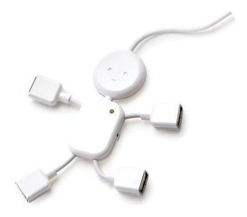 Kikkerland Us006 Usb Hubman Blanco 0