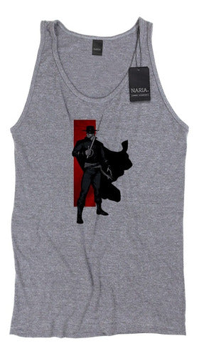 Men's Tank Top El Zorro Artwork Logo Image - Psez5 2