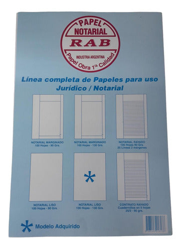 Rab Notarial Paper Plain A4 with Margin (130 Gr) 0