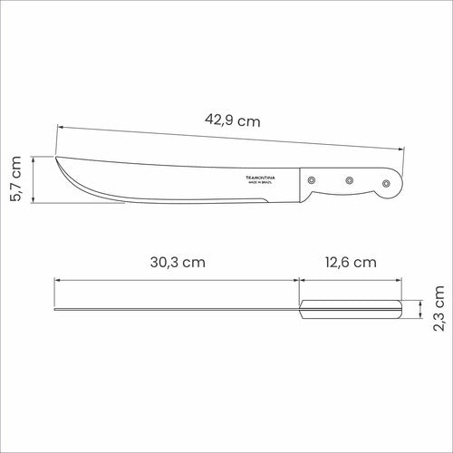 Machete 12 Pulgadas Supervivencia Acero Tramontina 1