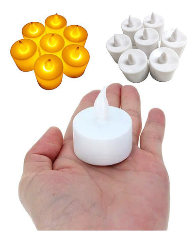 LED Candle with Battery Warm/Cool Light Decoration Souvenir 7