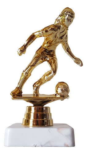 Trofeo Plástico Futbol Femenino Football Dorado 9cm Souvenir 0